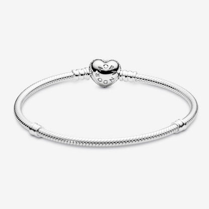 Bracciale con Chiusura a Cuore Pavè