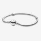 Silver Bracelet with Spherical Clasp with Mickey Mouse, Disney