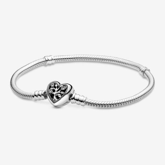 Bracelet with Family Tree Heart Clasp