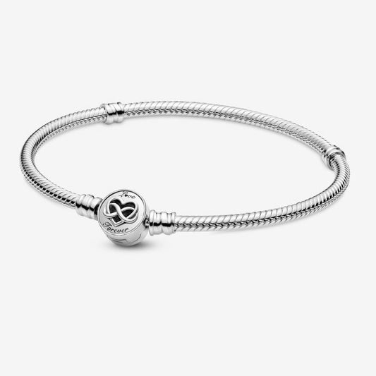 Bracelet with Infinity Heart Clasp