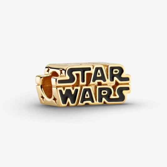 Charm Star Wars, scintillante con logo in 3D Pandora