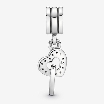 Charm Pendente Cuori intrecciati