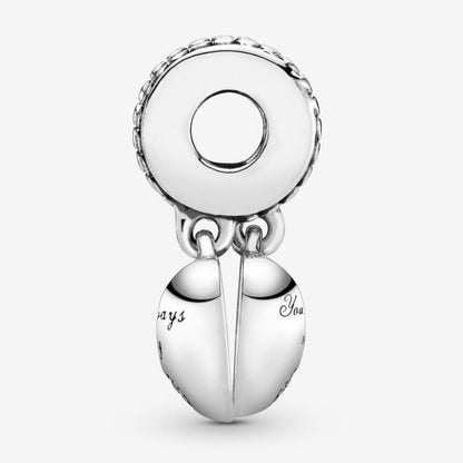 Charm pendente cuori mamma e figlia