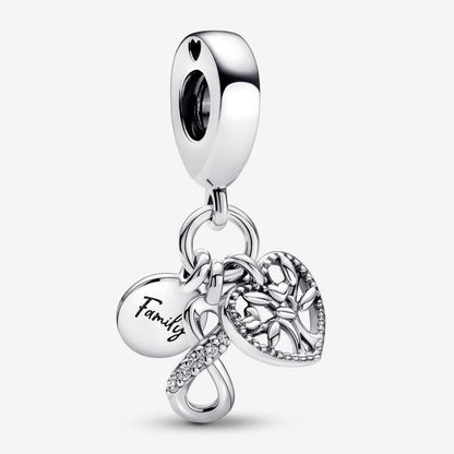 Charm Pendente Famiglia Per Sempre
