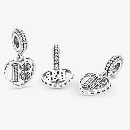 Charm pendente 18° compleanno