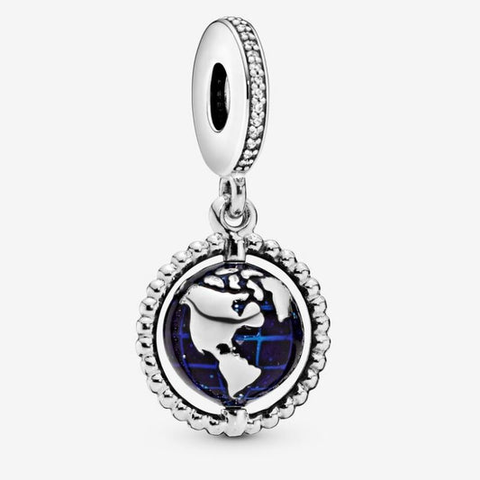 Charm pendente Globo girevole