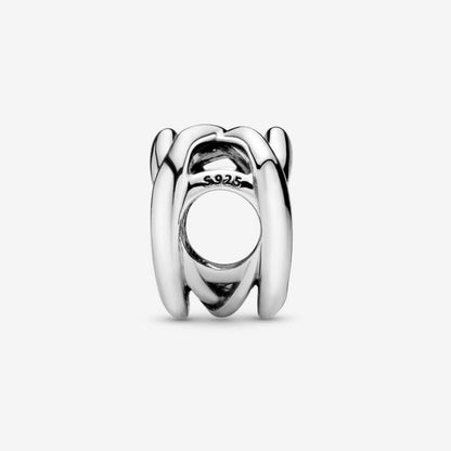 Charm Cuore Intrecciato