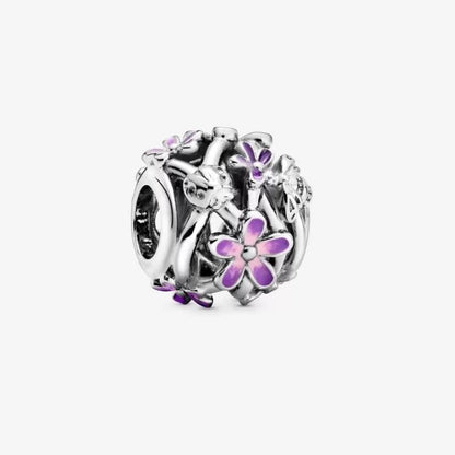Charm Margherita viola con lavorazione openwork