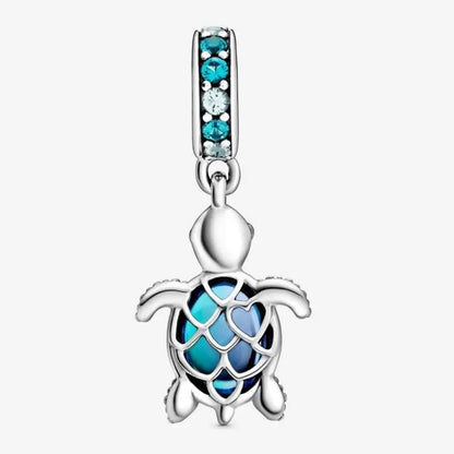 Charm pendente Tartaruga di mare in vetro di Murano