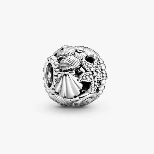 Charm openwork Cuori, stelle marine e conchiglie