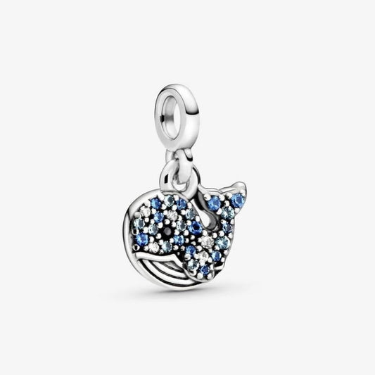 My blue whale mini pendant charm