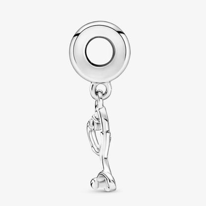 Charm pendente con cuore Stetoscopio
