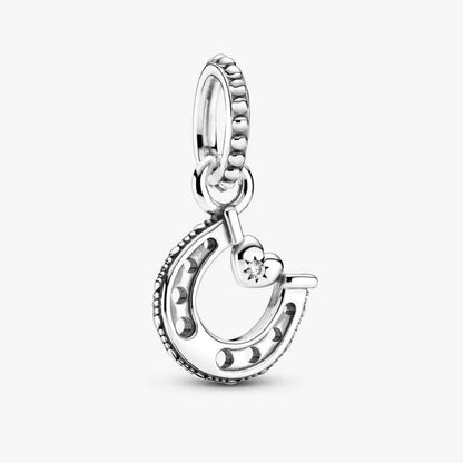 Charm pendente Ferro di cavallo portafortuna