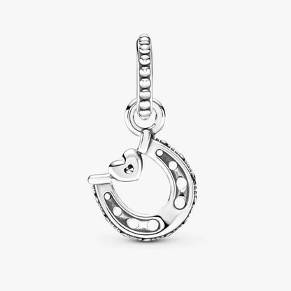 Charm pendente Ferro di cavallo portafortuna