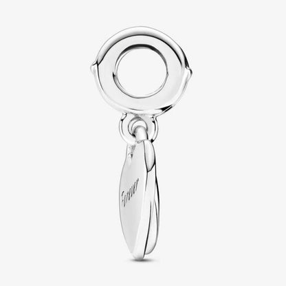 Charm pendente con doppio cuore