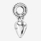 Charm pendente con due cuori Zia e nipote