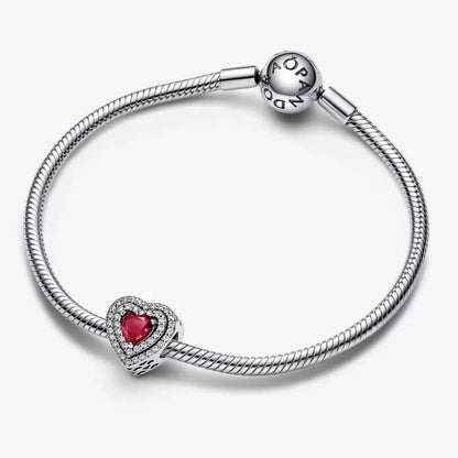 Red Heart and Pavè Charm