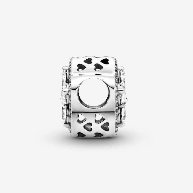 Snowflake charm with sparkling pavé